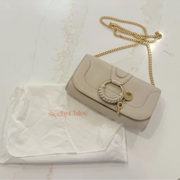 SEE BY CHLOE HANA LEATHER CROSSBODY BEIGE IN COLOR - Picture 2 of 10